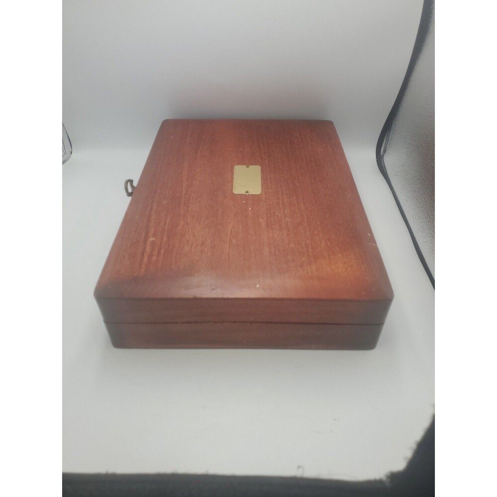 VTG Naken's Silverware Chest Tarnish Proof Pacific Red Cloth Case Box - Picture 12 of 16
